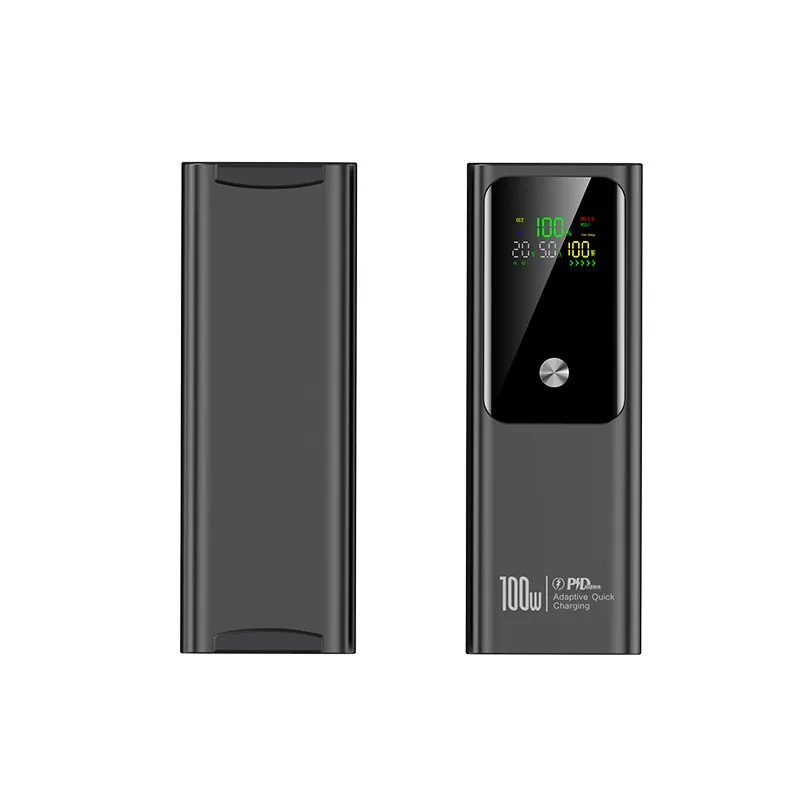 PD100W 100000mAh Power Bank с голям капацитет, двупосочно бързо зареждане, цифрова преносима Powerbank батерия за лаптоп за Macbook - Image 9