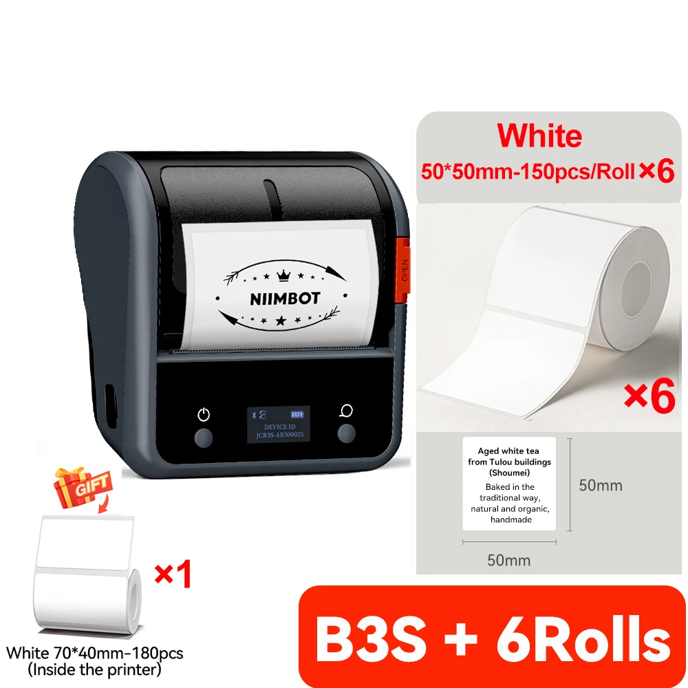 Niimbot B3S Wireless Label Printer 3 Inch Thermal Business Jewelry Barcode Sticker Maker for Mobile iOS Android Windows - Image 27