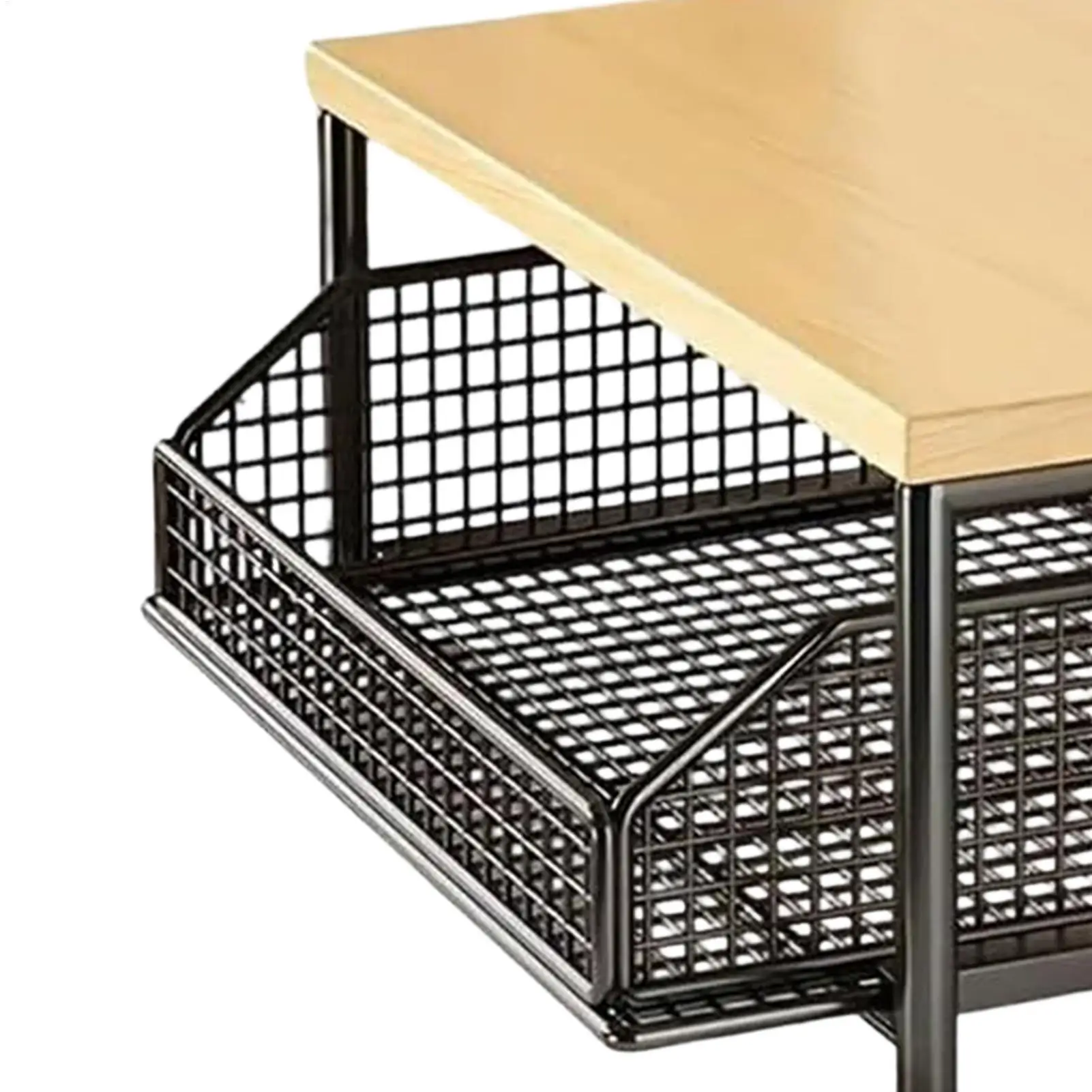 Kitchen Microwave Rack Storage Box Drawer Space Saving Countertop Storage Rack Suitable for Appliances Tableware - Image 3