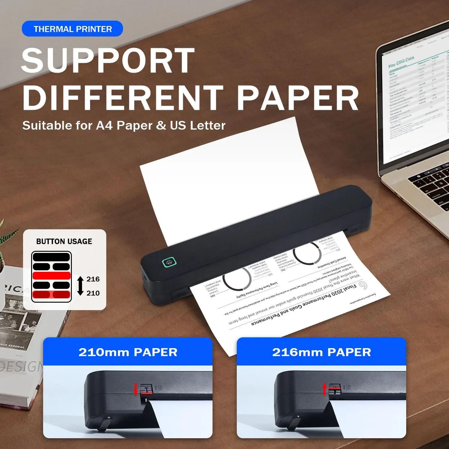 Wireless Portable 8-Inch Thermal Tattoo Printer Includes Transfer Sheets - for Smartphones, PCs, Home, Travel, Office & Creative - Image 4