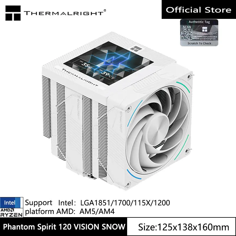 Плача на предното охлаждане за процесор Thermalright Phantom Spirit 120 EVO Поддържа двойна кула радиатор с топлинна тръба 1700 /115X / AM5/AM4 7 - Image 8