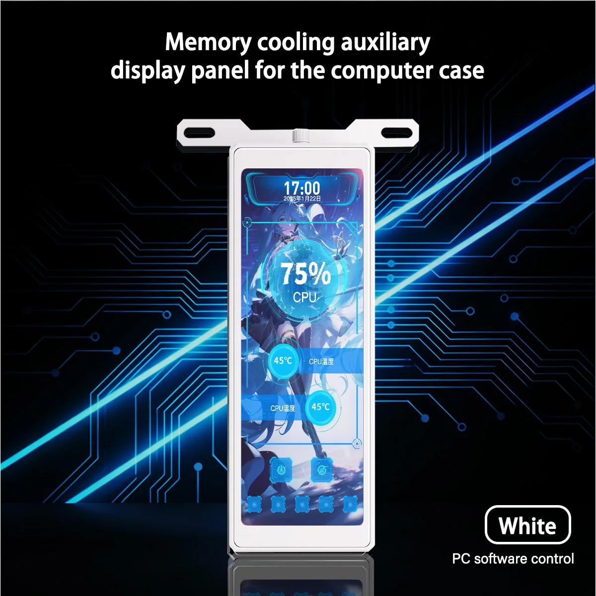 4.58 Inch IPS PC Secondary Screen HDMI USB DIY Monitor Computer Temp Display for Case CPU GPU Ram - Image 7