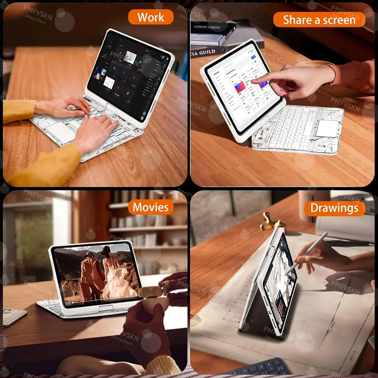 360° Rotate Magic Keyboard For iPad Pro 11 2024 2022 Air 4 5 6 7 For iPad 12.9 13 10th Generation 11th A16 2025 6th 5th 4th Gen - Image 6