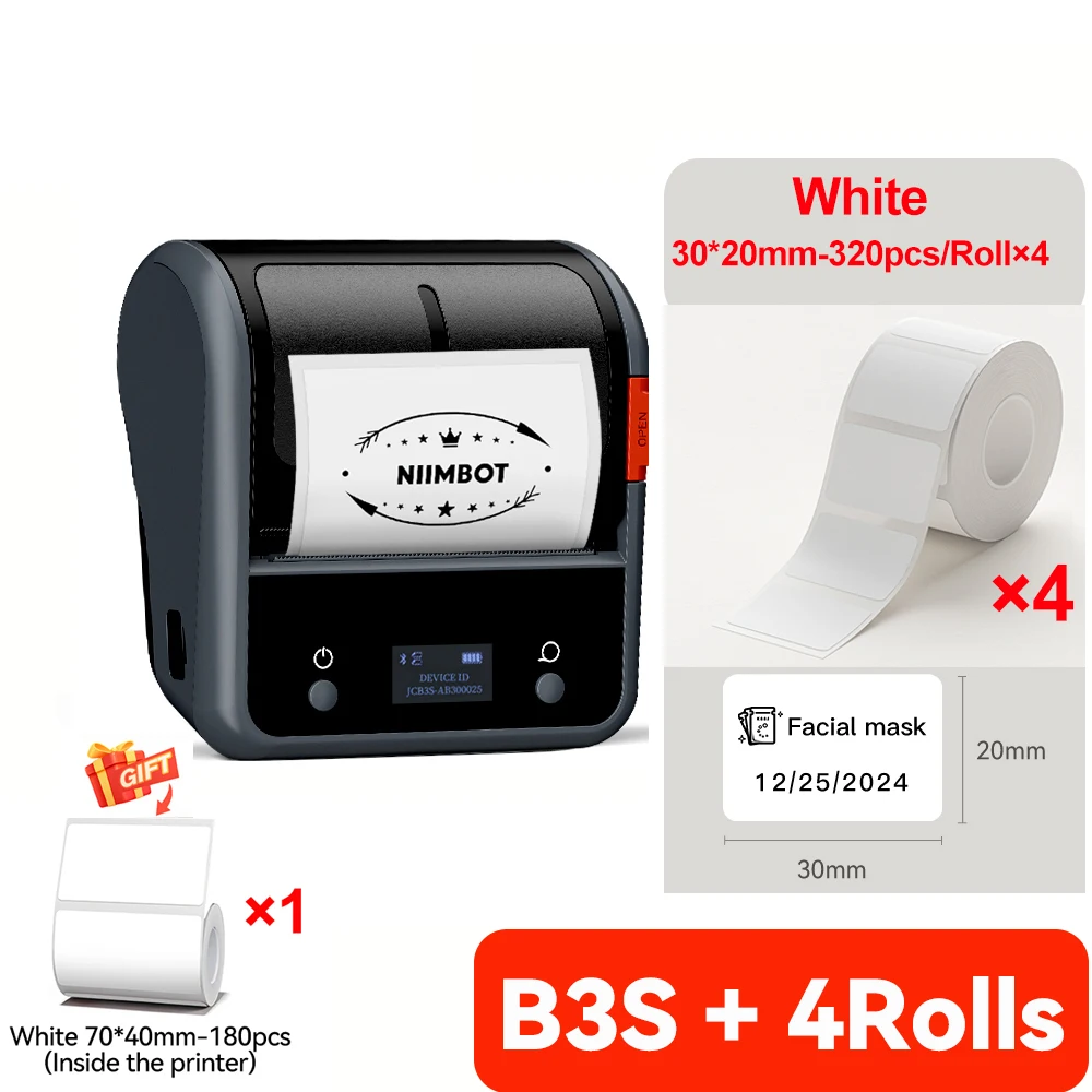 Niimbot B3S Wireless Label Printer 3 Inch Thermal Business Jewelry Barcode Sticker Maker for Mobile iOS Android Windows - Image 19