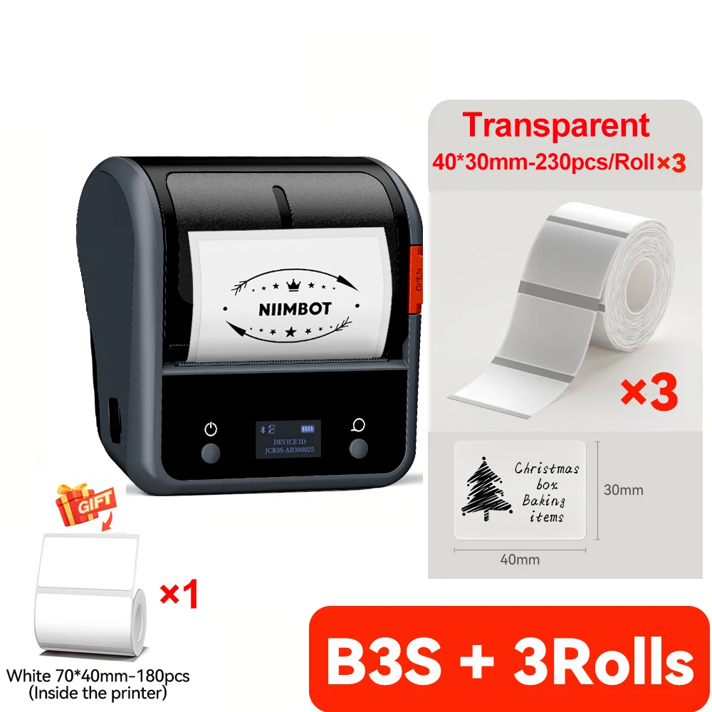 Niimbot B3S Wireless Label Printer 3 Inch Thermal Business Jewelry Barcode Sticker Maker for Mobile iOS Android Windows - Image 11
