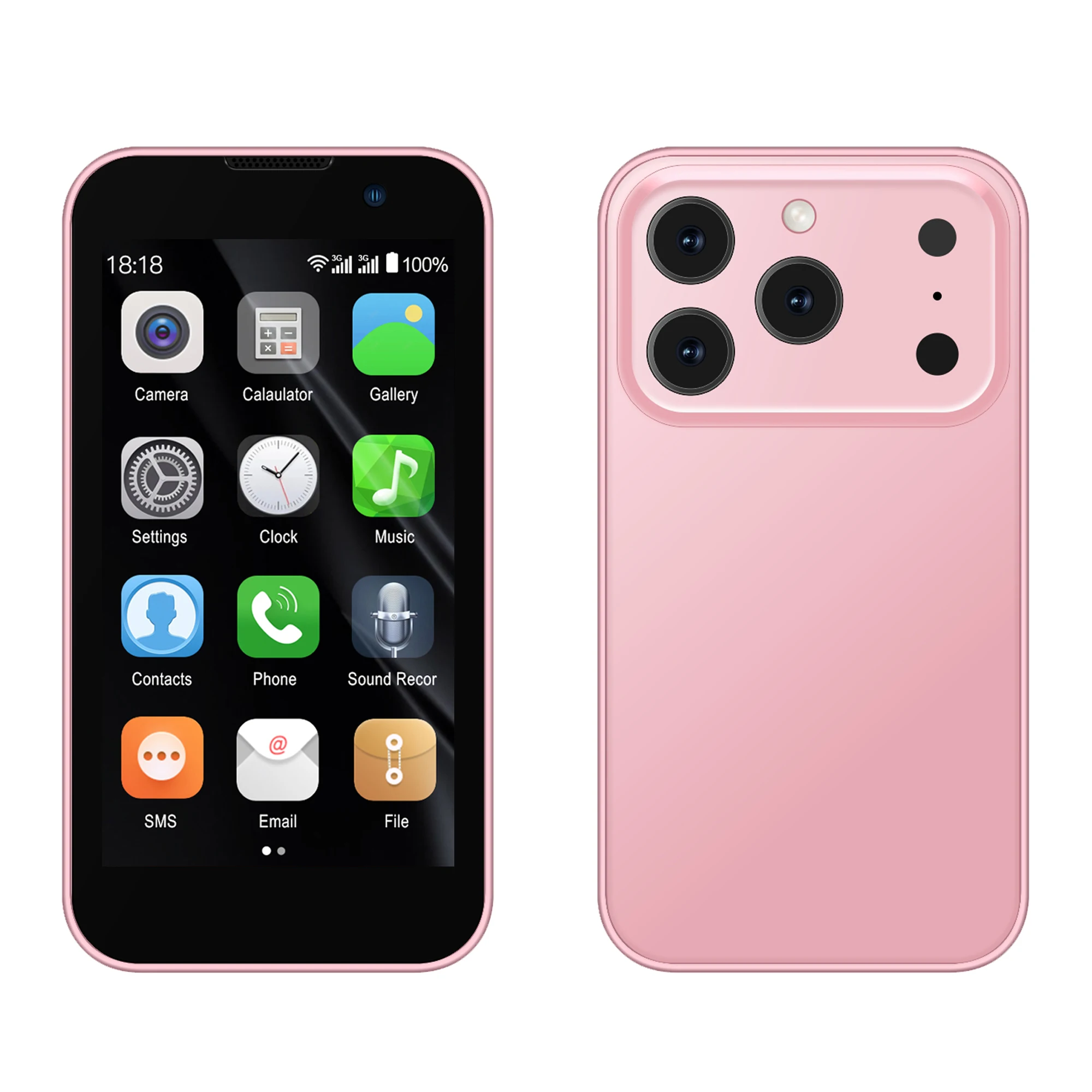 SERVO 17SE MINI 3G Малък смартфон Android System Play Store 2GB+16GB WhatsAPP GPS WiFi Dual SIM карта 3.0″ Малък смарт мобилен телефон - Image 9