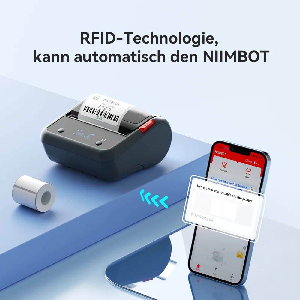 Niimbot B3S Wireless Label Printer 3 Inch Thermal Business Jewelry Barcode Sticker Maker for Mobile iOS Android Windows - Image 5