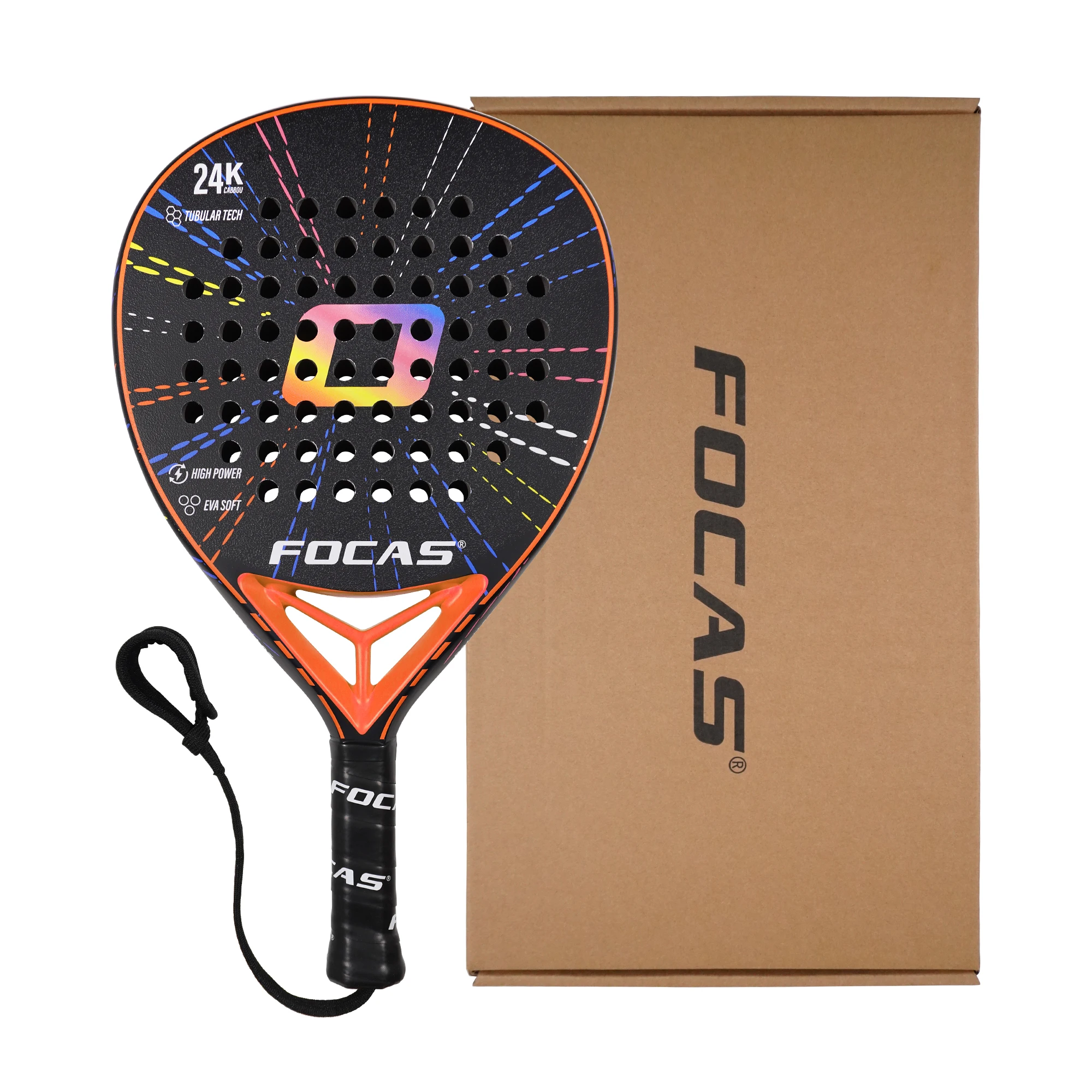 FOCAS 2026 Padel 24K Carbon Fiber Plate Tennis Racket Surface Treatment - Image 7