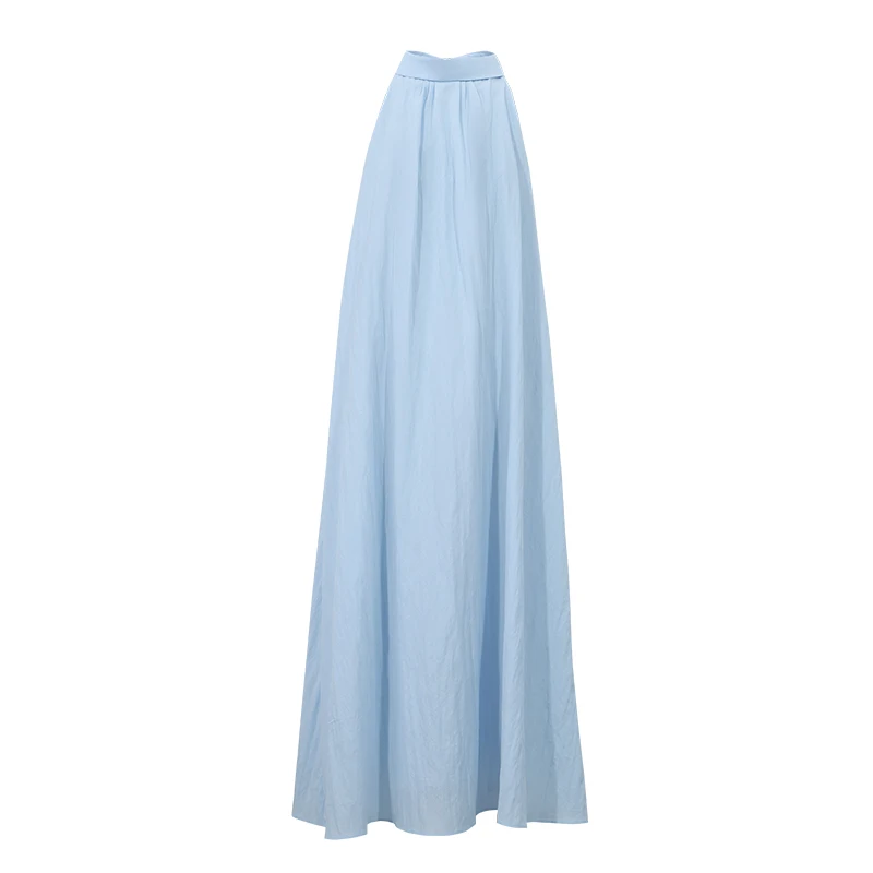 Amii Sleeveless Women's Dress 2026 Summer New Back Button Lapel Collar Loose Fit Casual A-Line Long Dress For Women 12642137 - Image 6