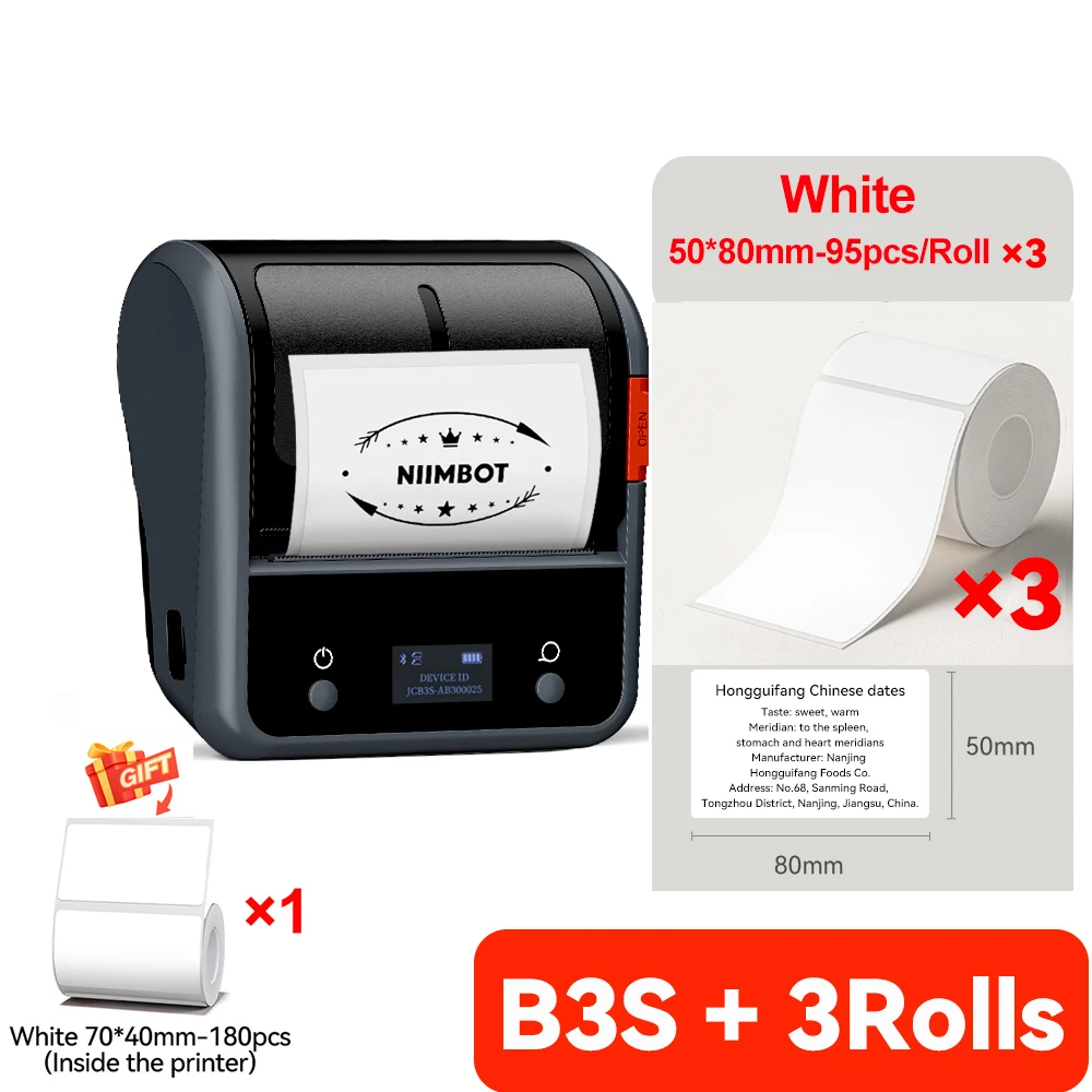 Niimbot B3S Wireless Label Printer 3 Inch Thermal Business Jewelry Barcode Sticker Maker for Mobile iOS Android Windows - Image 15
