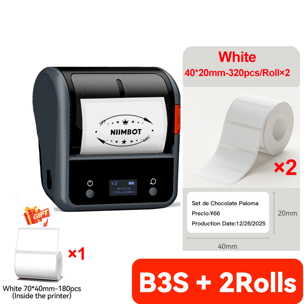 Niimbot B3S Wireless Label Printer 3 Inch Thermal Business Jewelry Barcode Sticker Maker for Mobile iOS Android Windows - Image 17