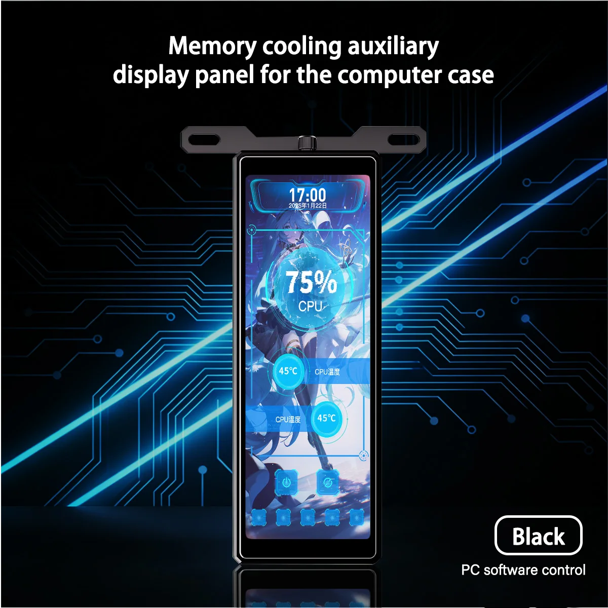 4.58 Inch IPS PC Secondary Screen HDMI USB DIY Monitor Computer Temp Display for Case CPU GPU Ram - Image 8