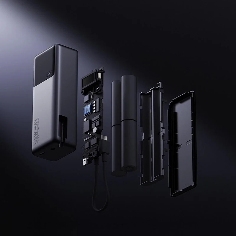 Xiaomi Power Bank 10000 165W PB1165MI Вграден USB C кабел LED дисплей Преносимо зарядно за Macbook iPhone 15 Xiaomi 14 Pro - Image 4